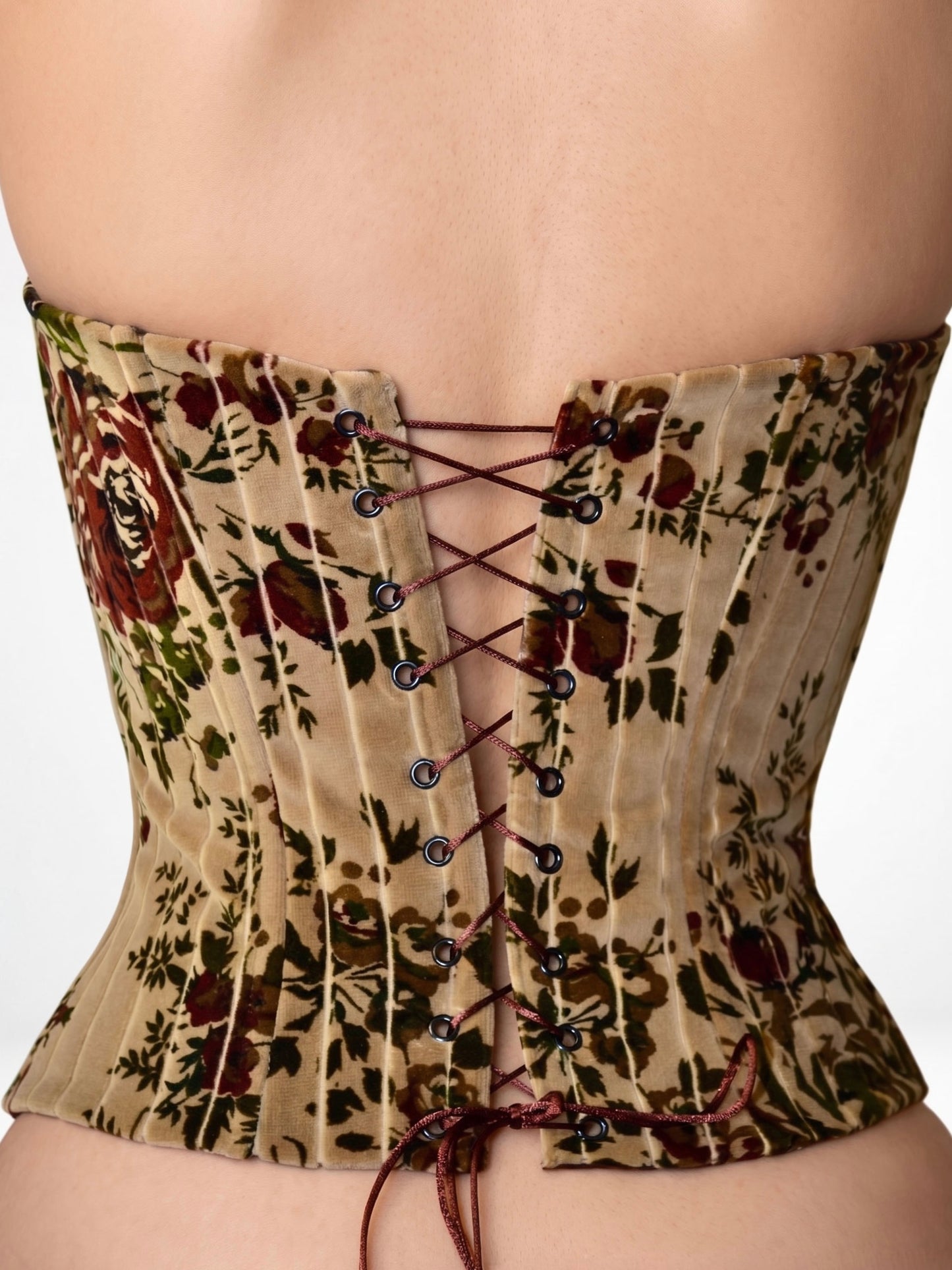 Floral Velvet Corset