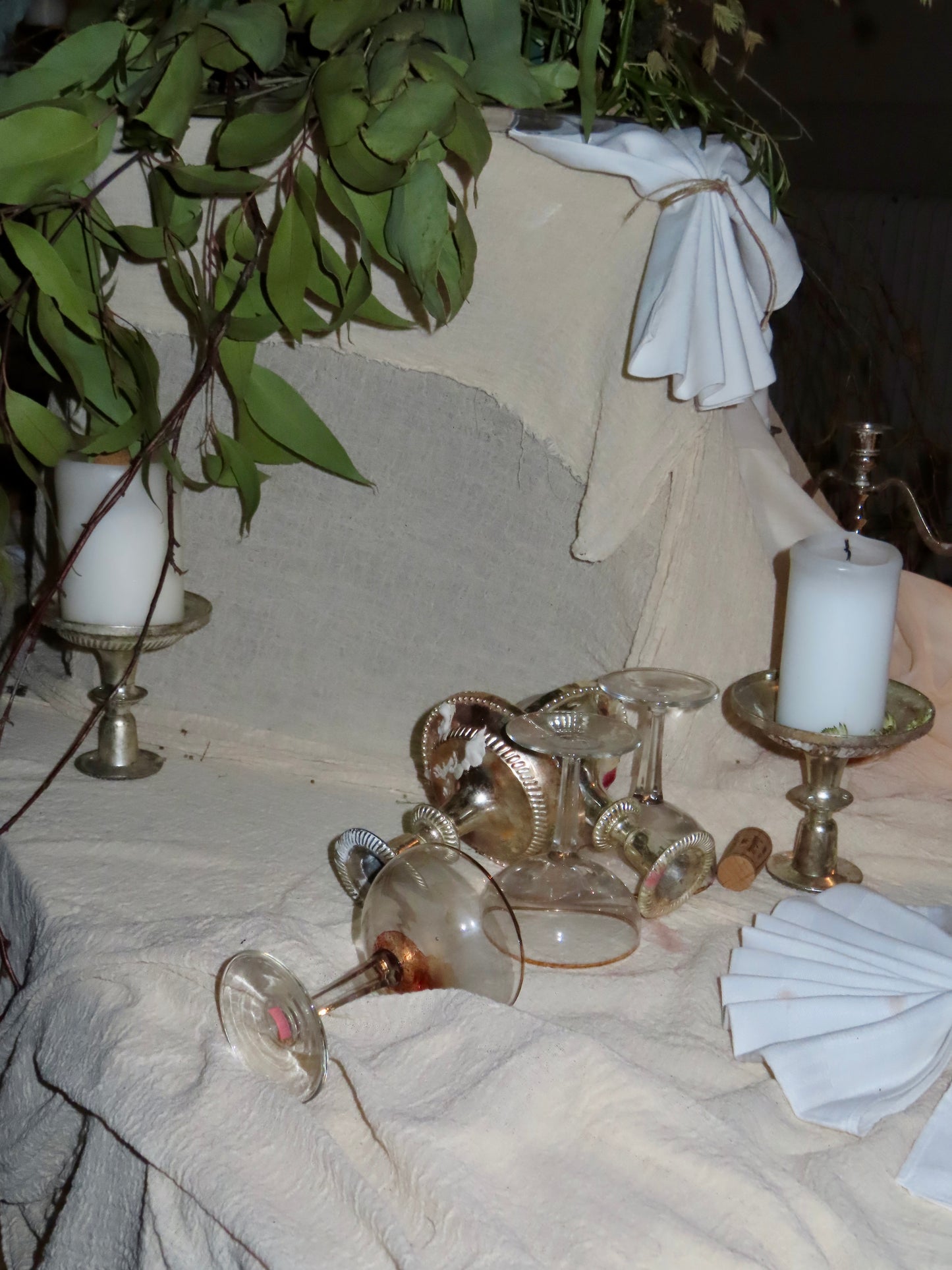 Polka-Dot Cotton Corset