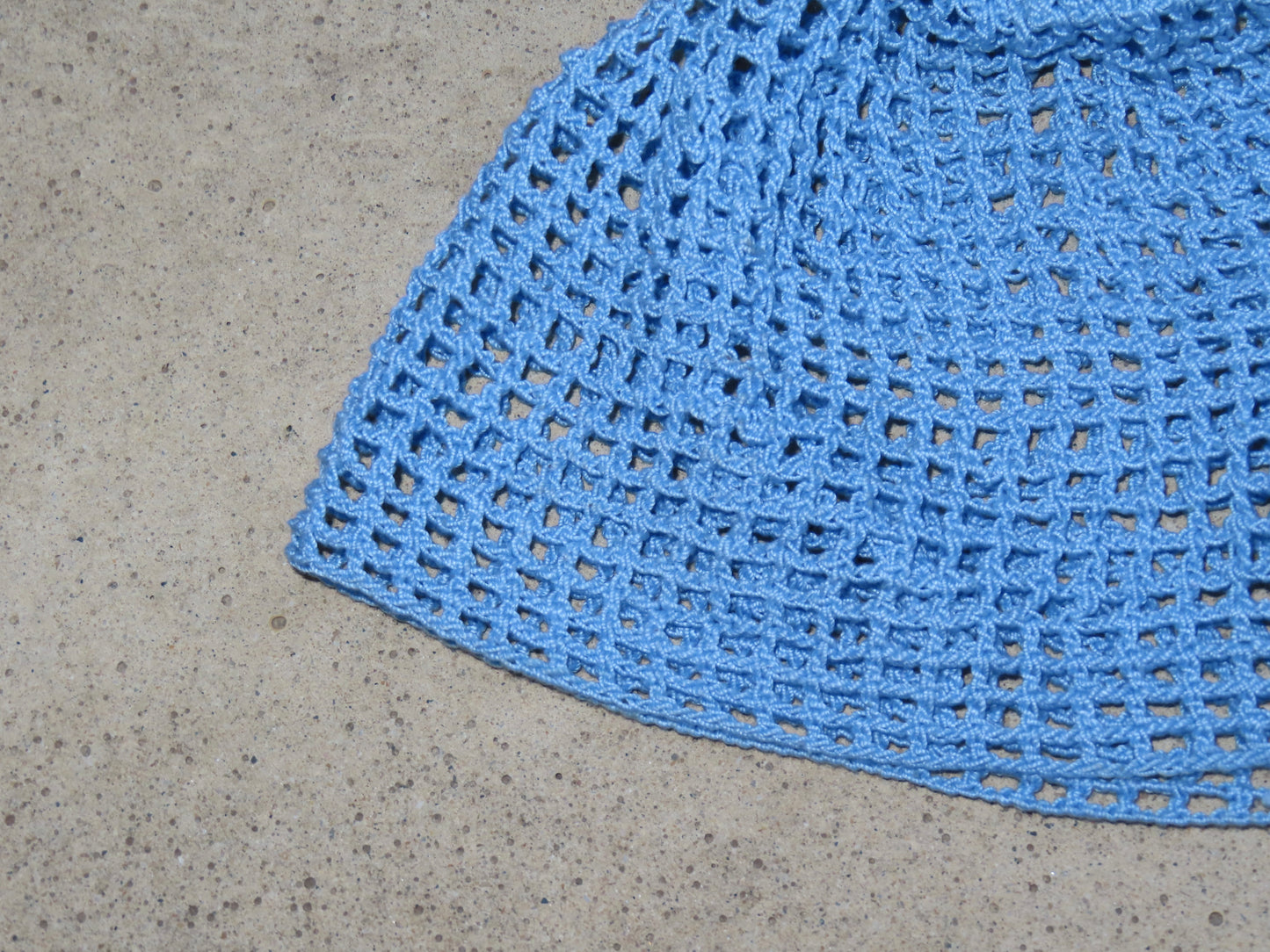 Baby Blue Crochet Cotton Beanie