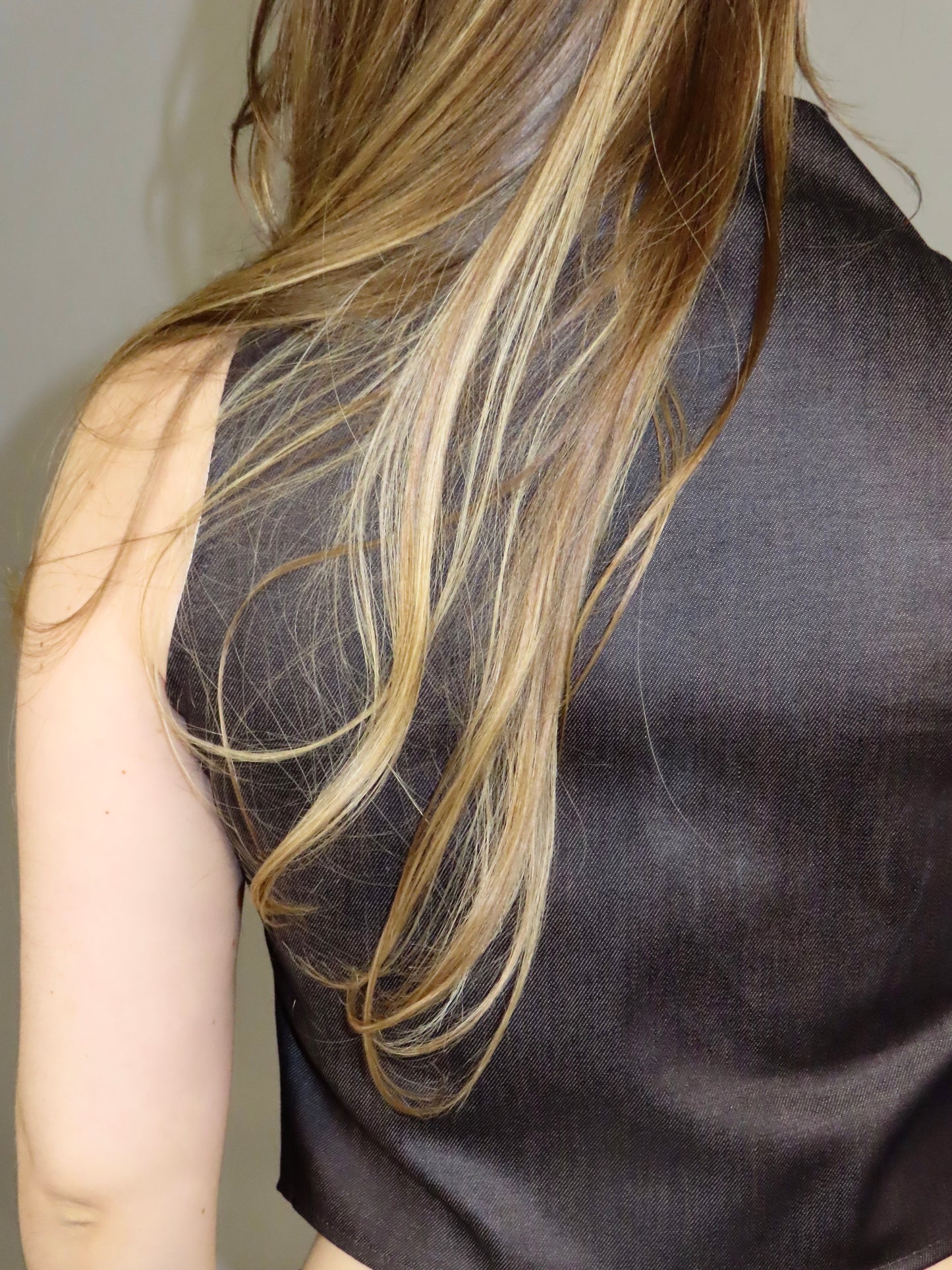 Leather-Effect Bow Top
