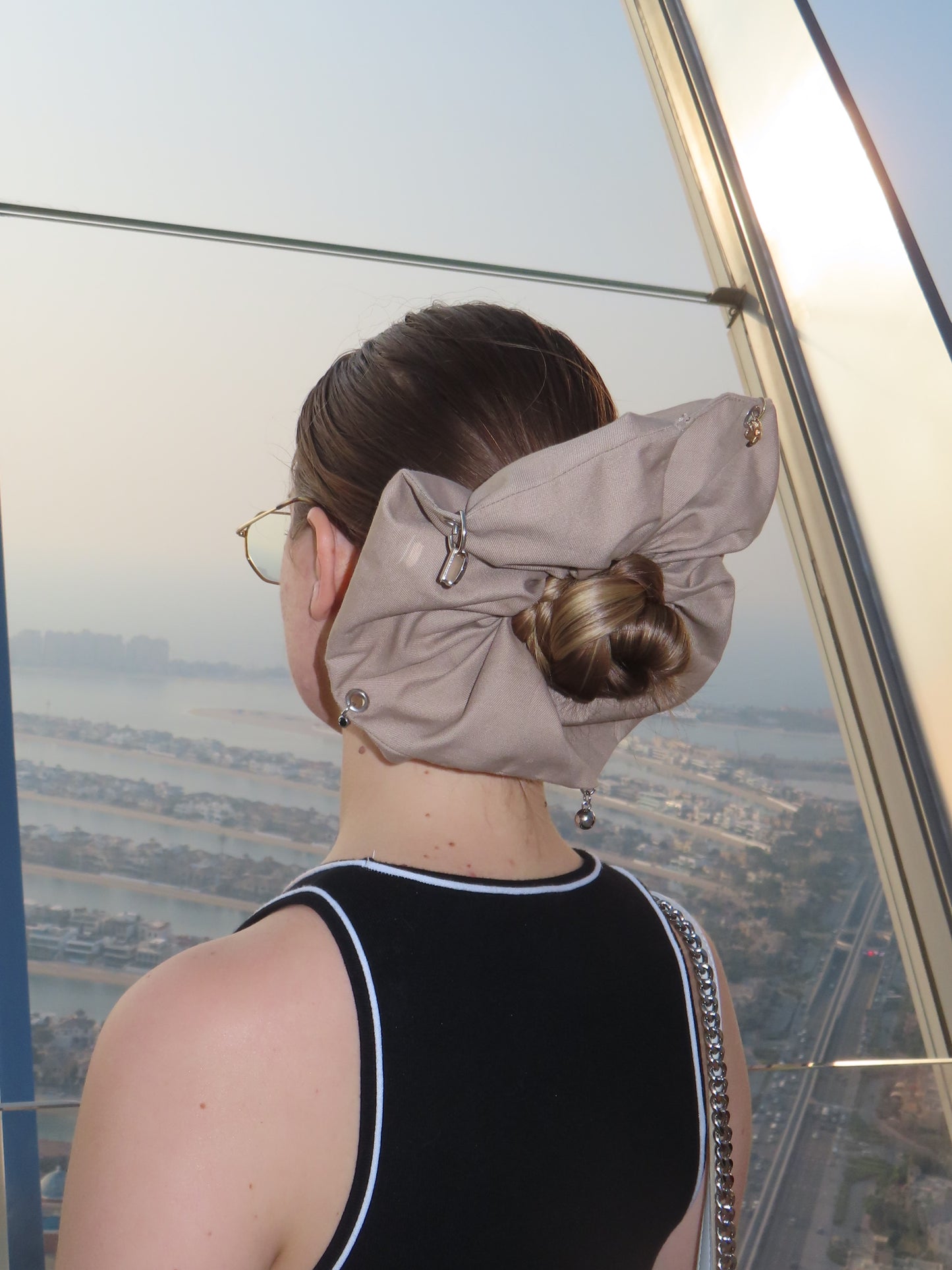 Accessorized Toffee Scrunchie