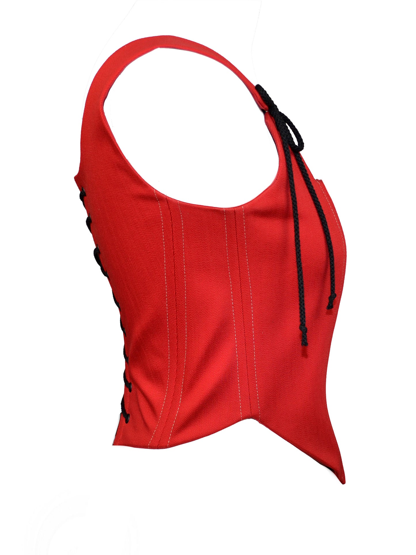 RED PATCHWORK CORSET