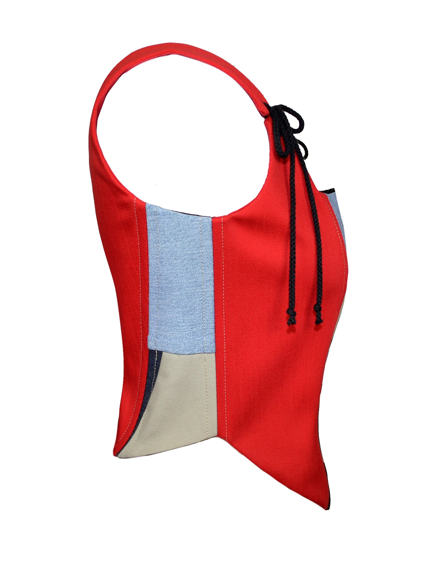 RED PATCHWORK CORSET