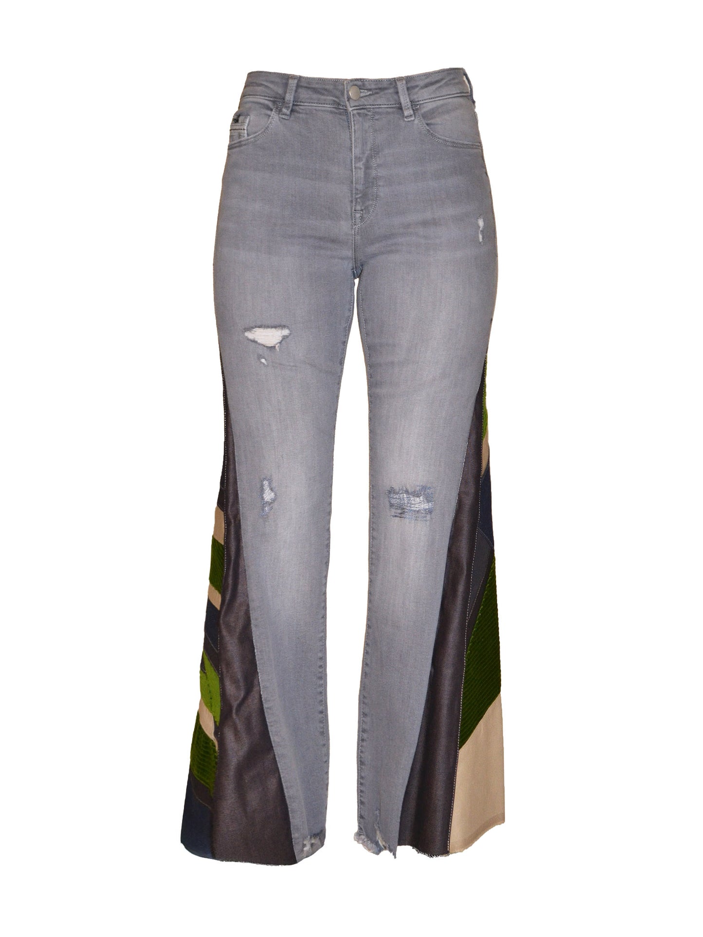 GREEN FLARED JEAN 02