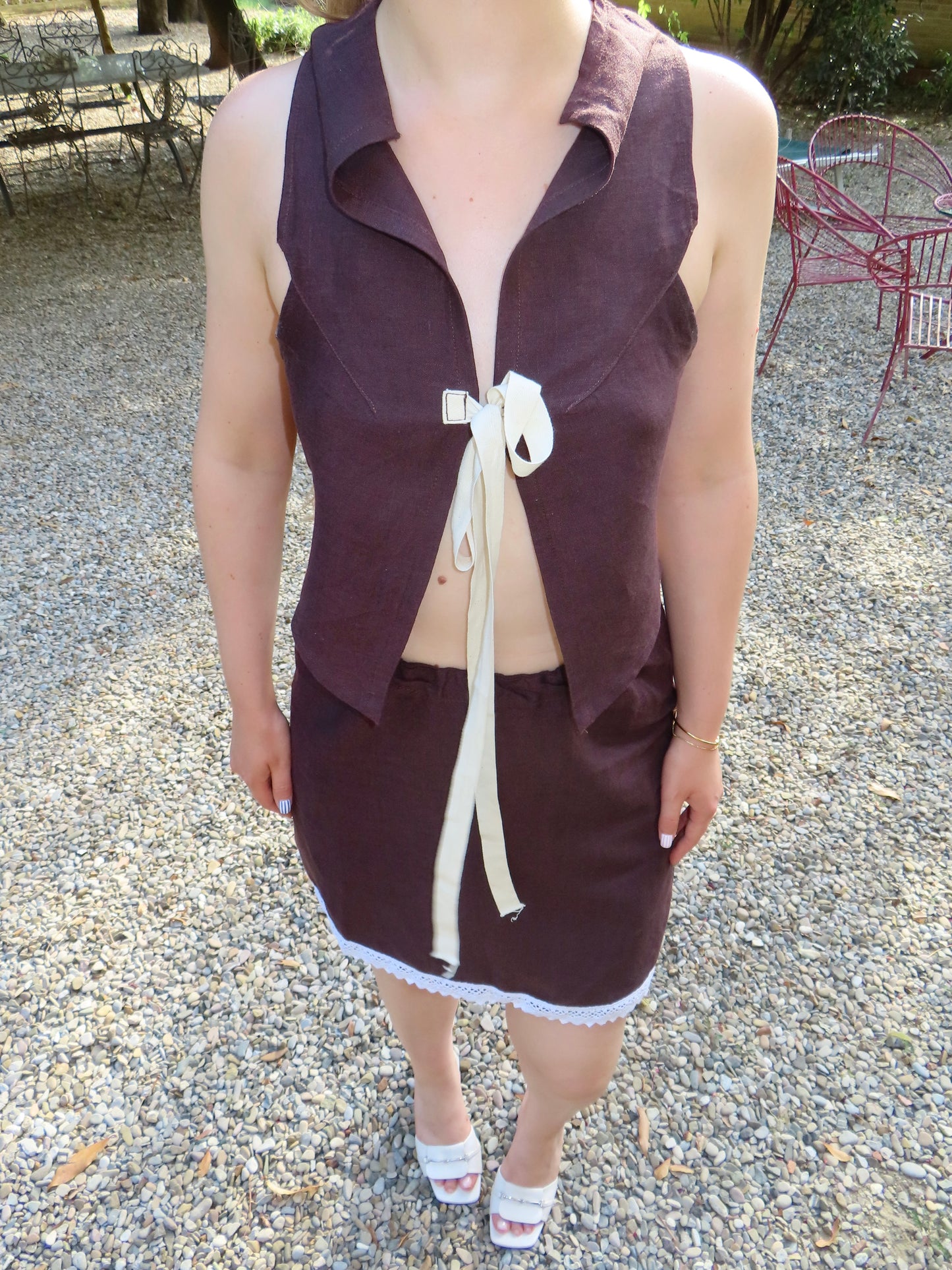 Linen Bow Top