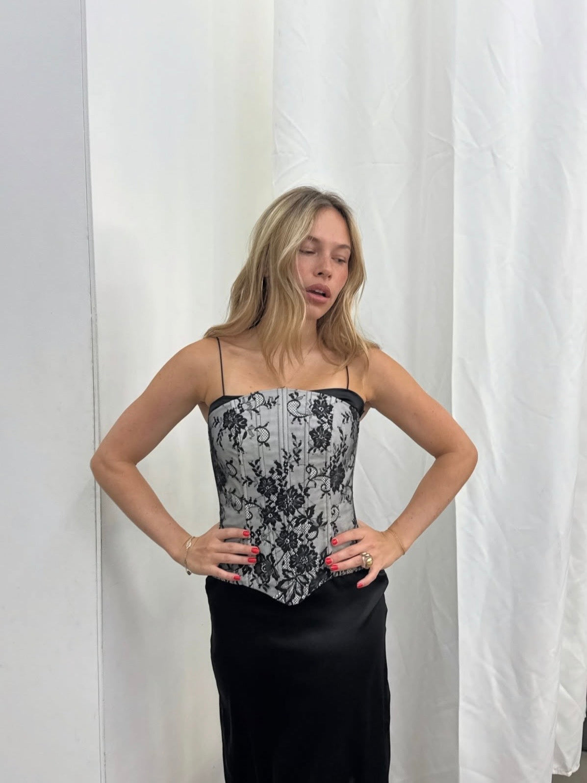 Black Lace Corset