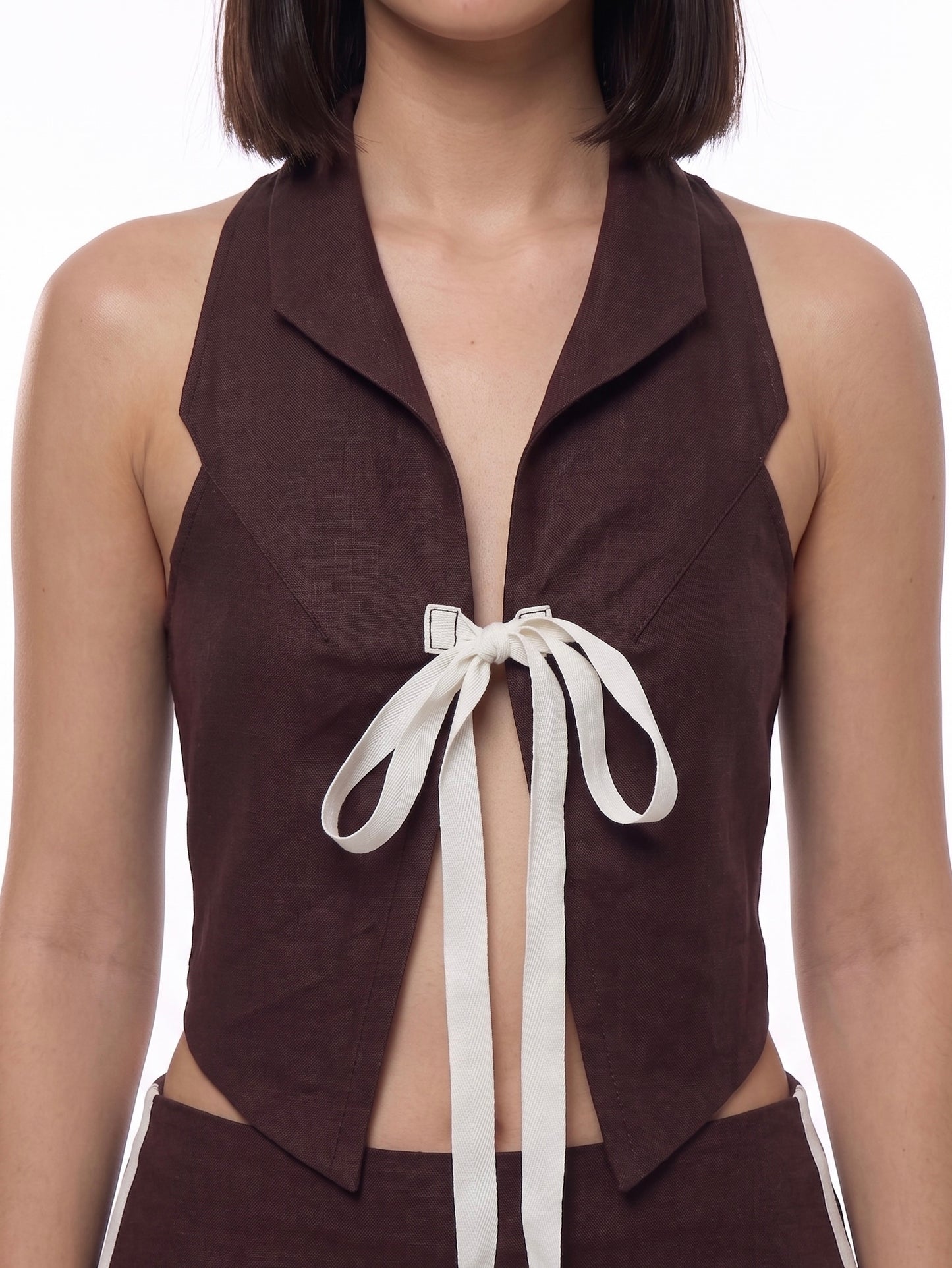 Linen Bow Top