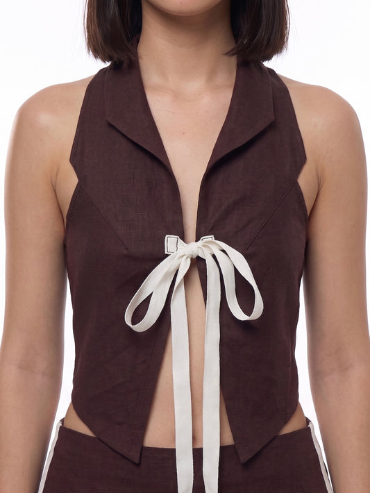 Linen Bow Top