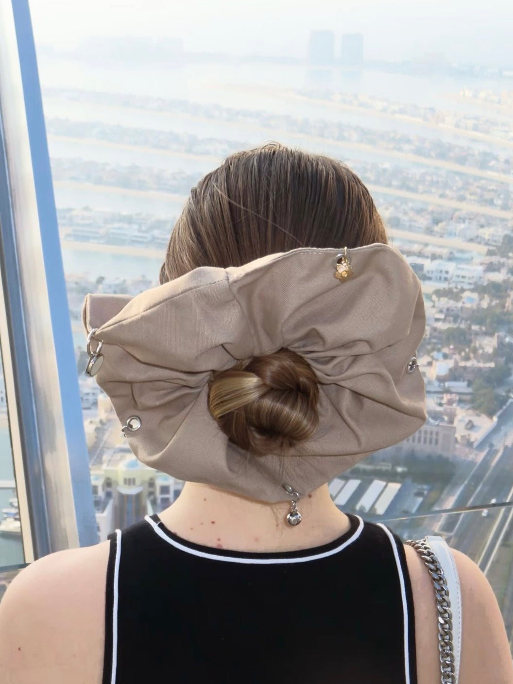 Accessorized Toffee Scrunchie