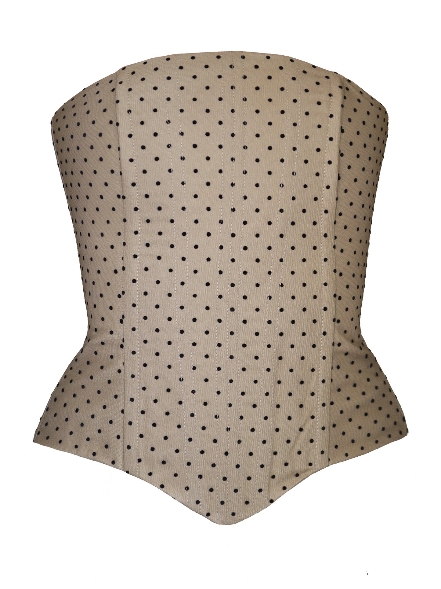 Polka-Dot Cotton Corset