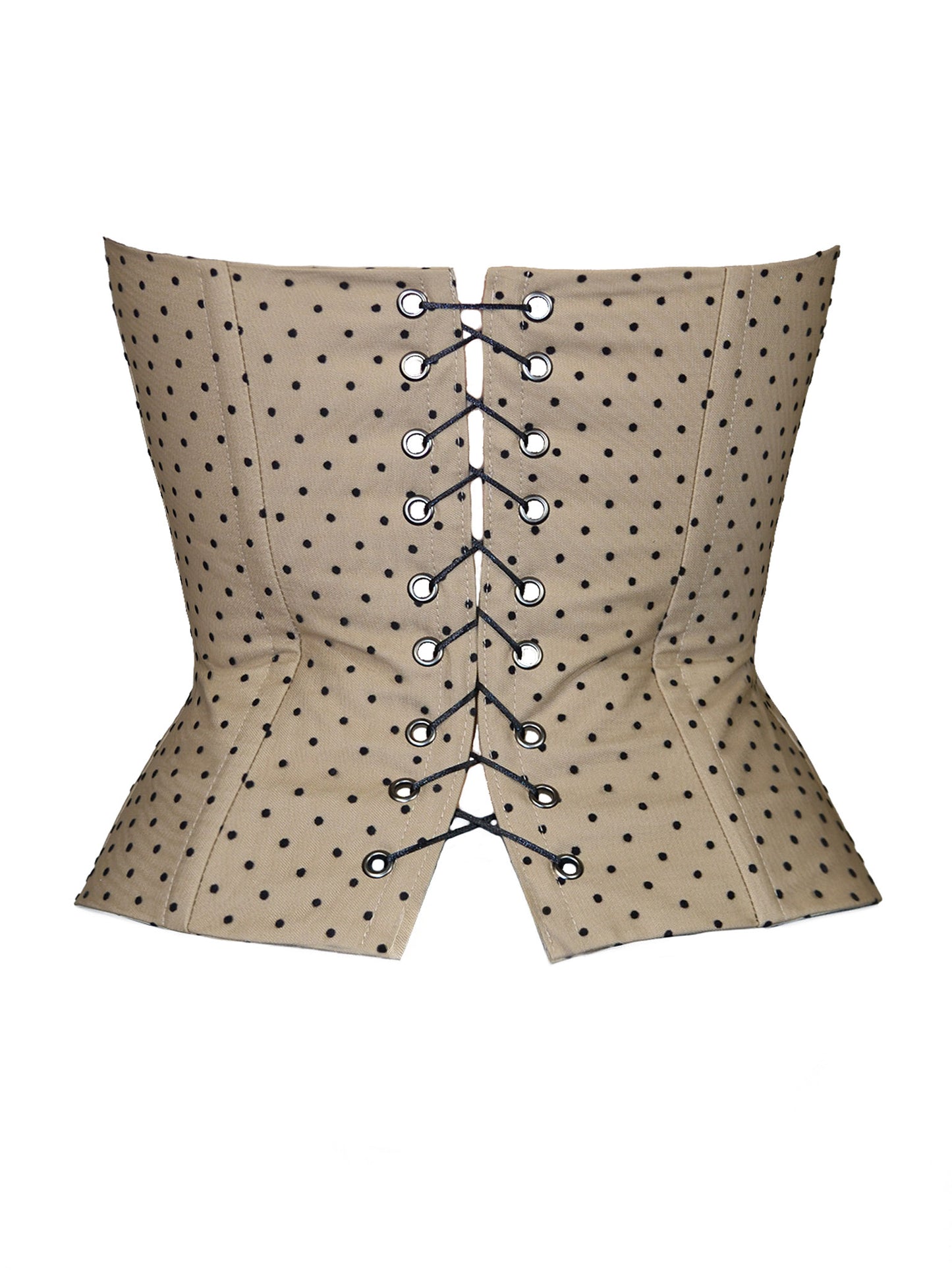 Polka-Dot Cotton Corset