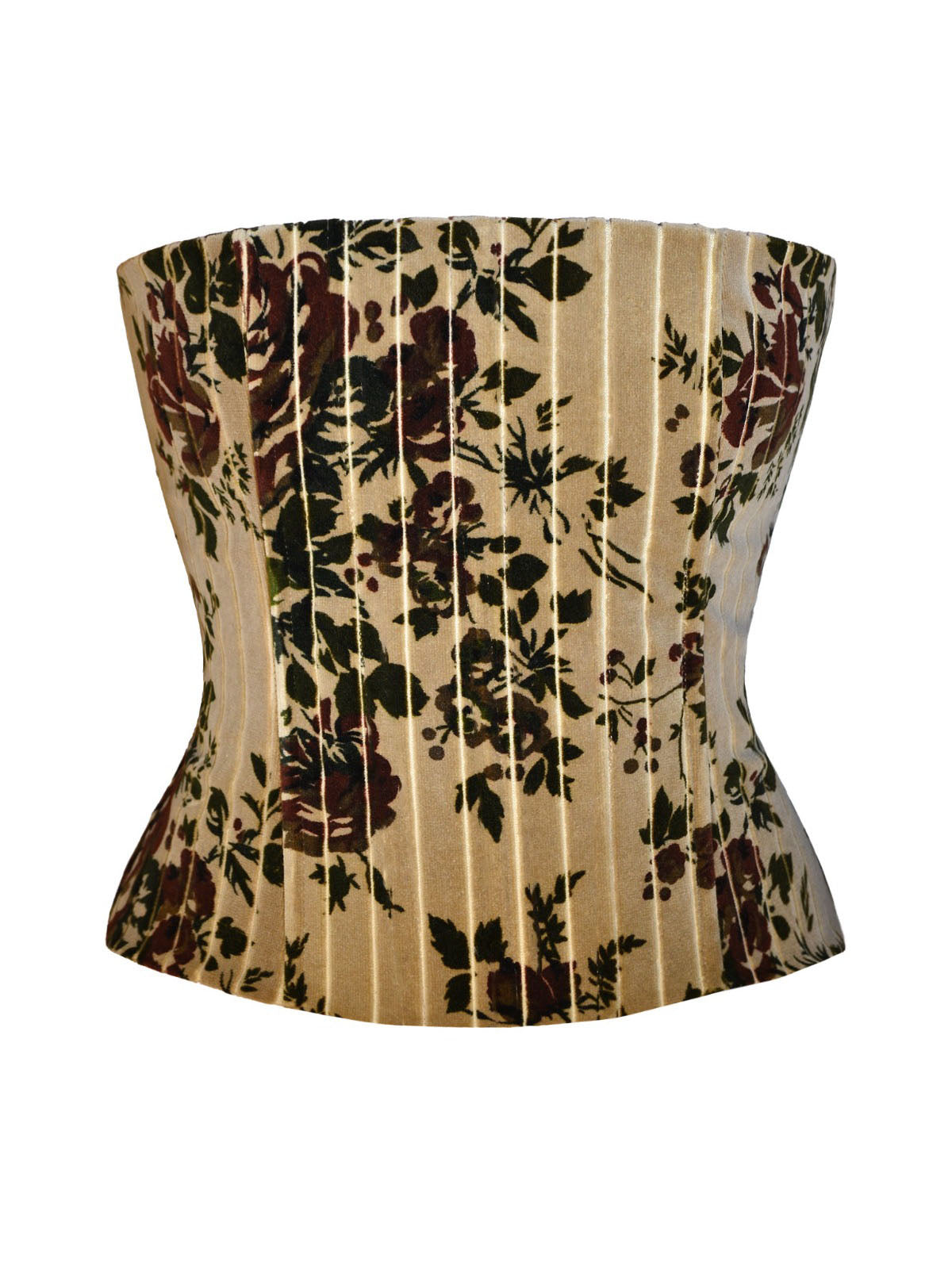 Floral Velvet Corset