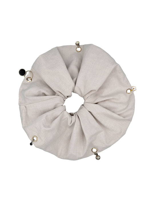 Accessorized Vanilla Scrunchie