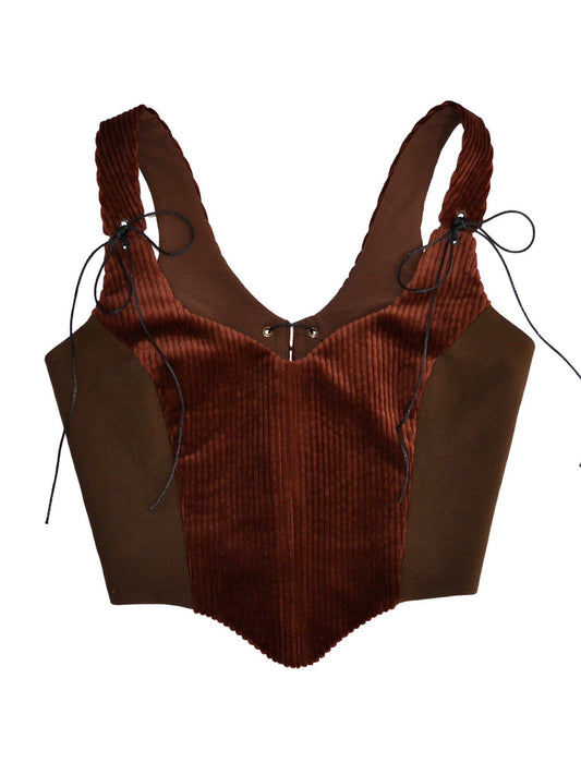 CHOCOLATE BROWN CORSET