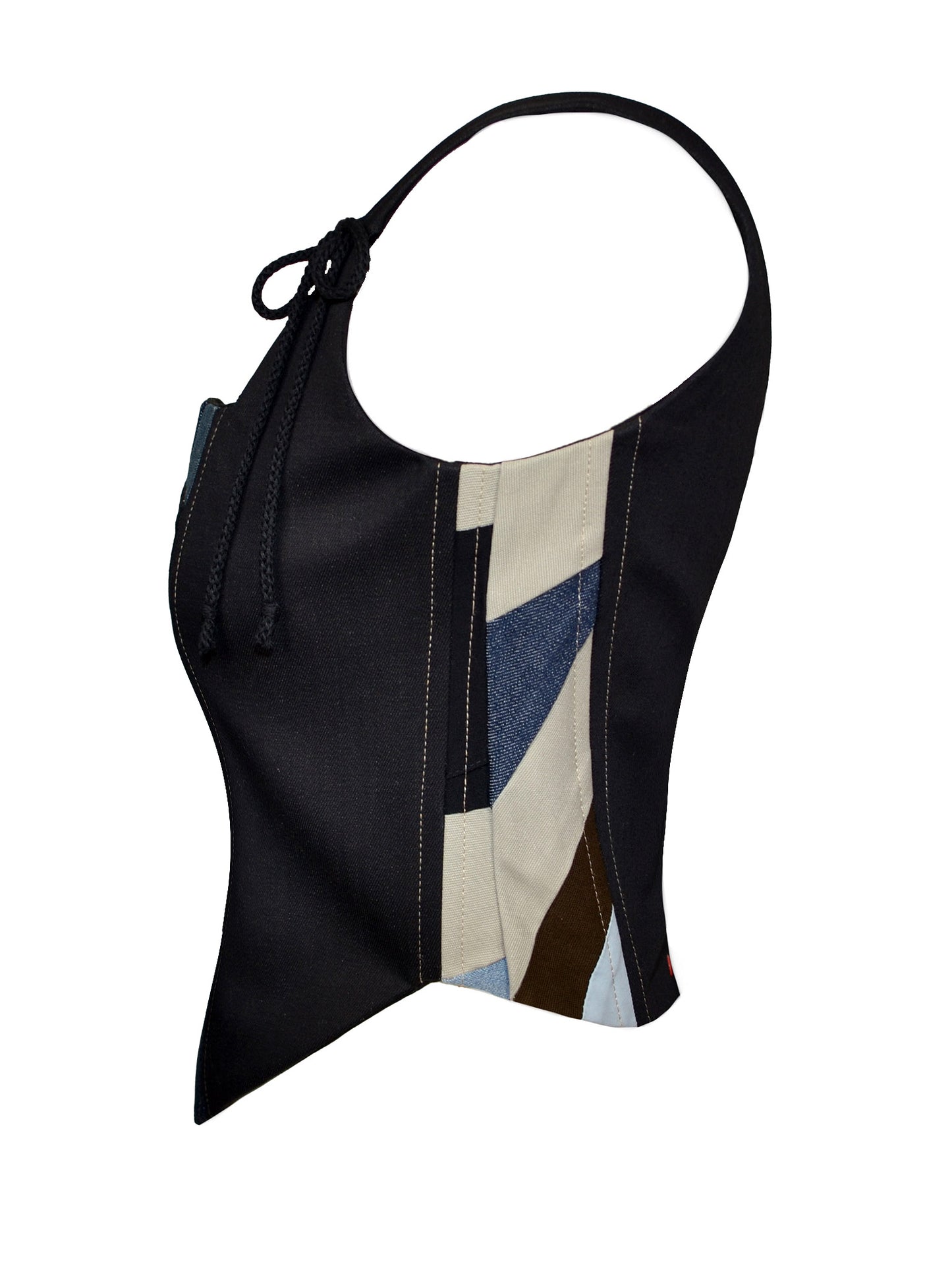 RED PATCHWORK CORSET