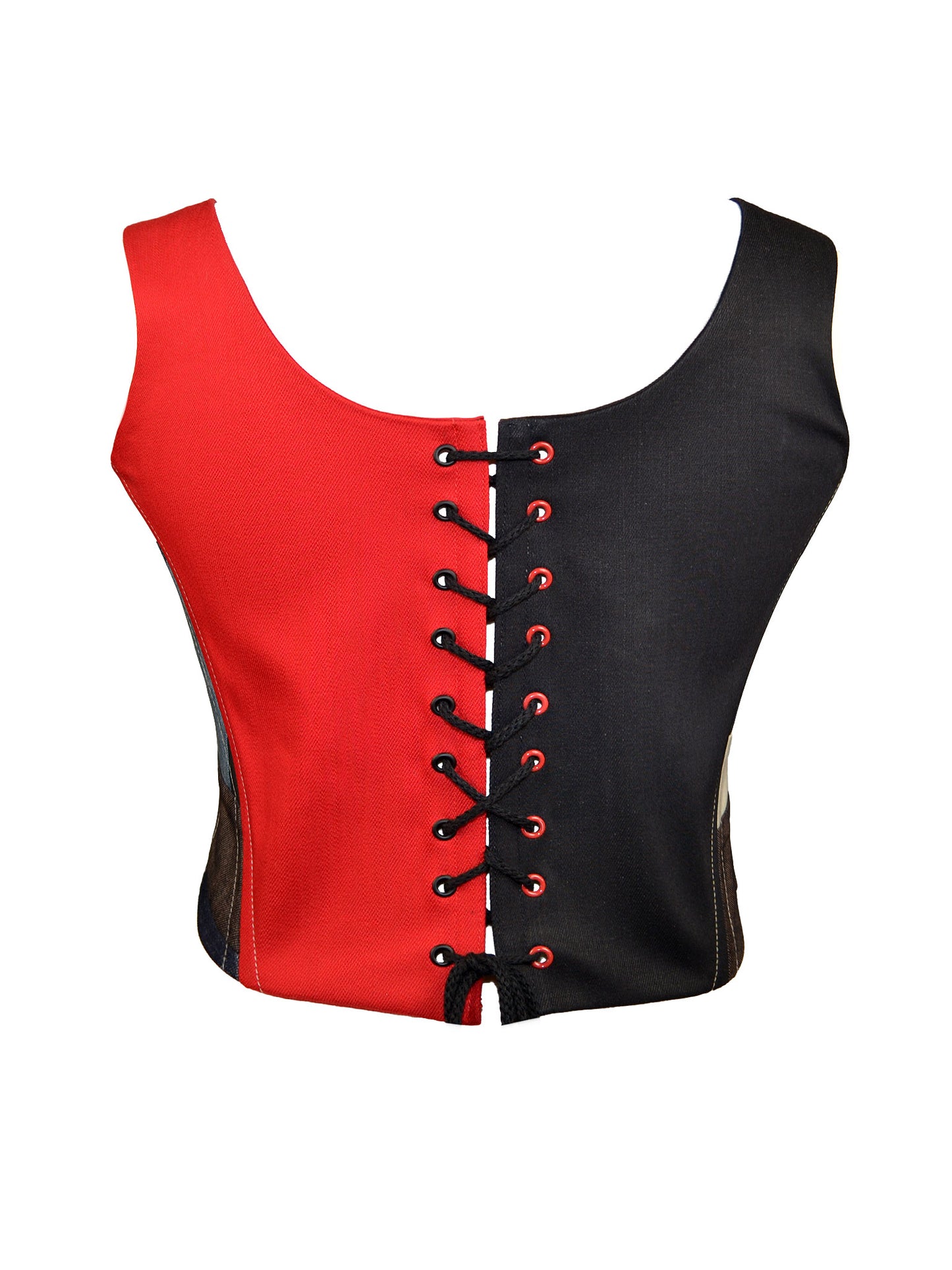 RED PATCHWORK CORSET