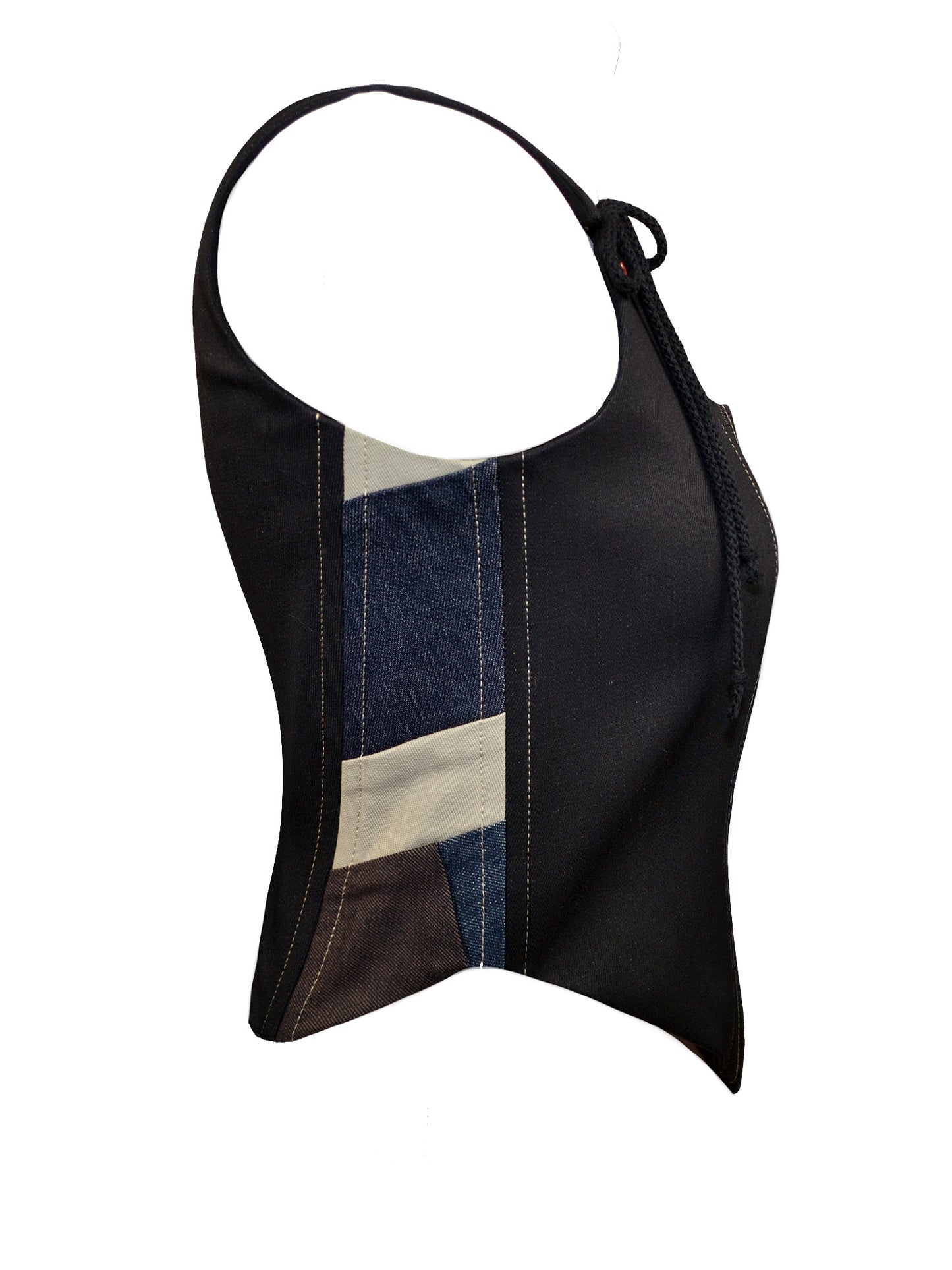 RED PATCHWORK CORSET