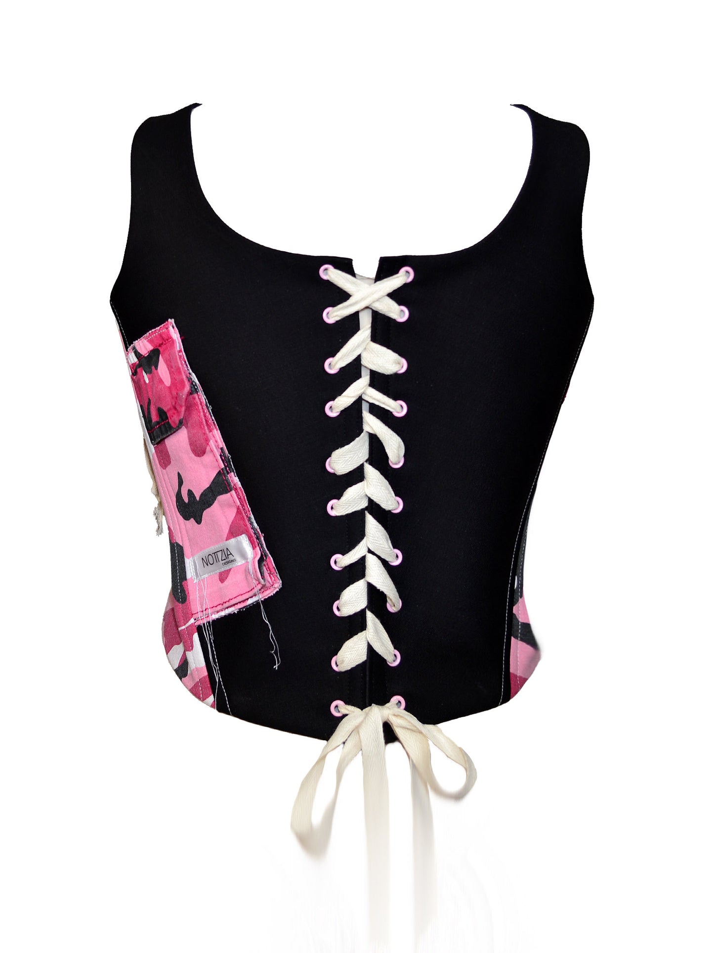 PINK CAMO PRINT CORSET