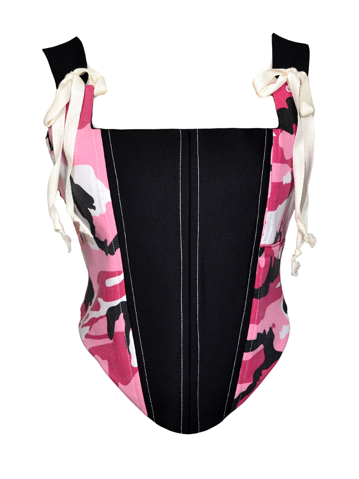 PINK CAMO PRINT CORSET
